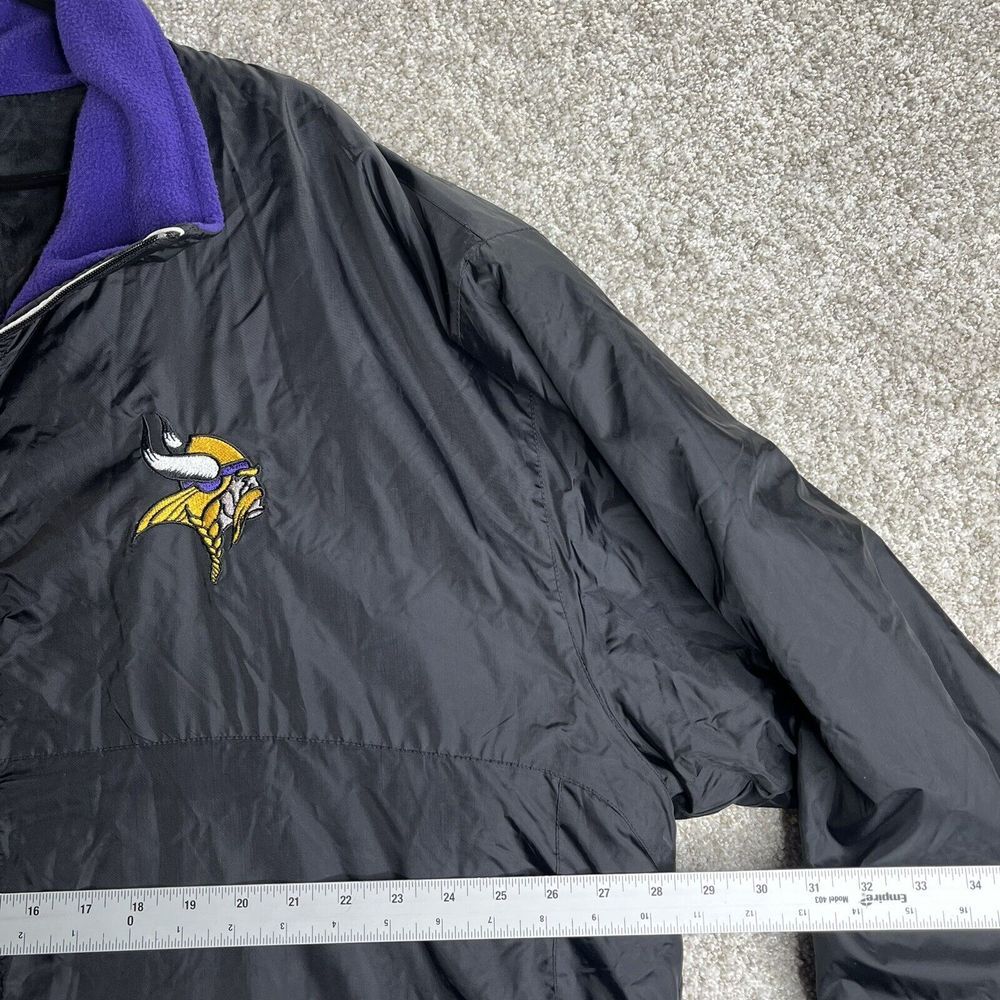 Vintage Minnesota Vikings Reversible Jacket Men XL Full Zip‎ Pro Player - Picture 7 of 8